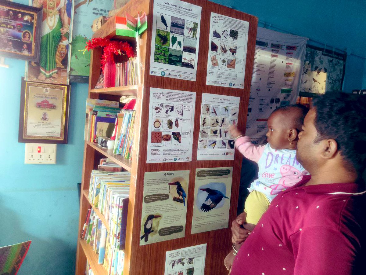 readingkafka's tweet image. “Now and then it&apos;s good to pause in our pursuit of happiness and just be happy.” - Apollinaire. 

Family moments in Karnataka’s rural public libraries: parents, family members, siblings, with kids. Learning is a fun journey. Travel together. 🌷🌿📚🕊️
#ruralpubliclibraries