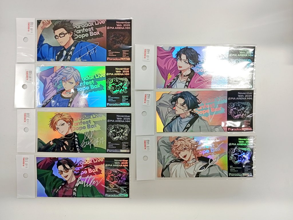 入荷情報】 『Paradox Live』 Dope Box ◇チケット風カード