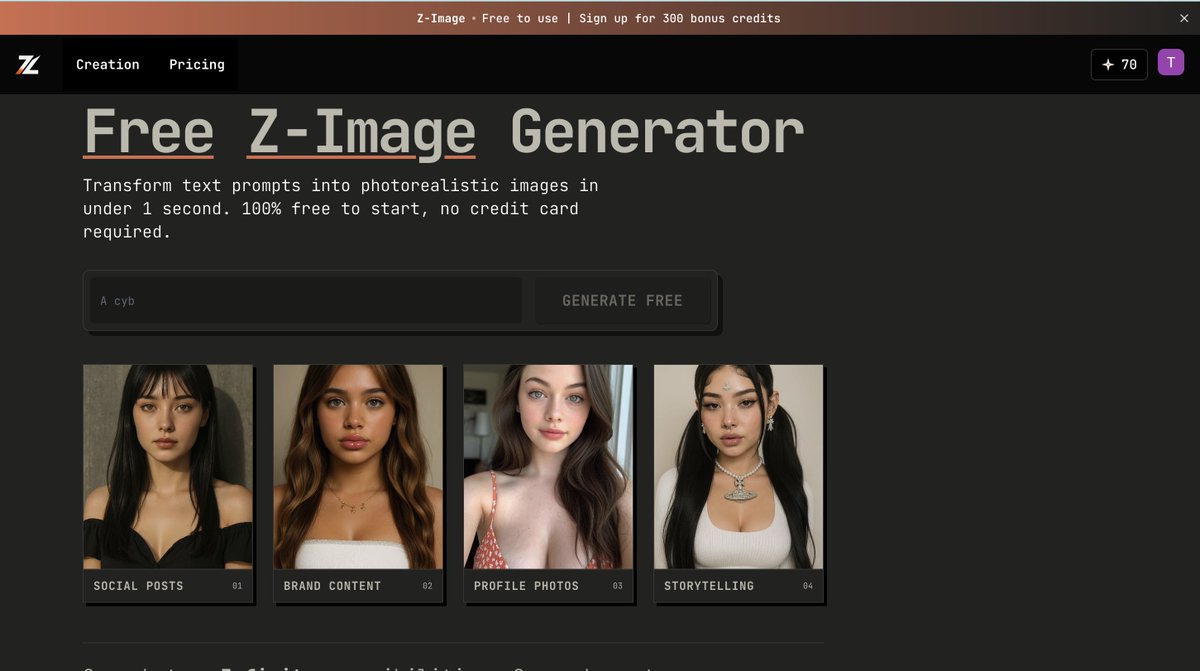 a free z-image turbo generator 

z-image.vip #zimageturbo