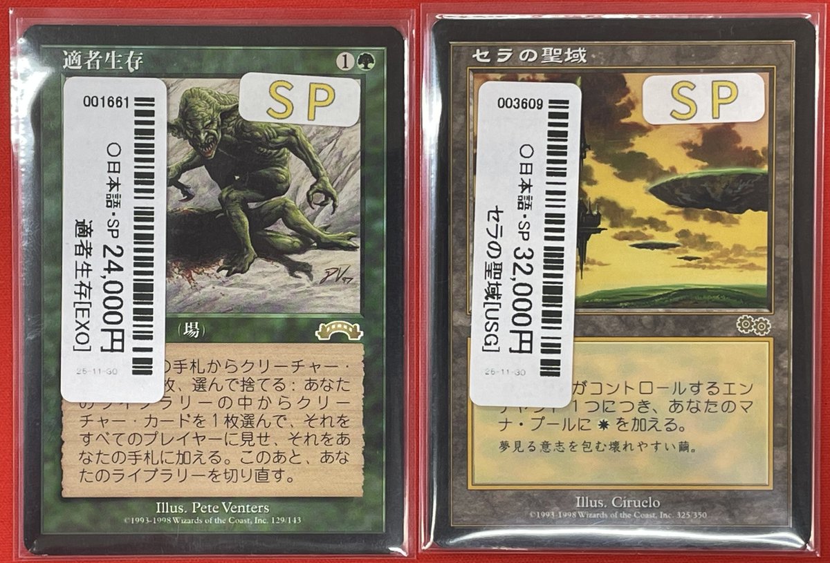 商品情報②】 『極』にカードを追加しました✨ 🔸【JP/NM】《適者生存