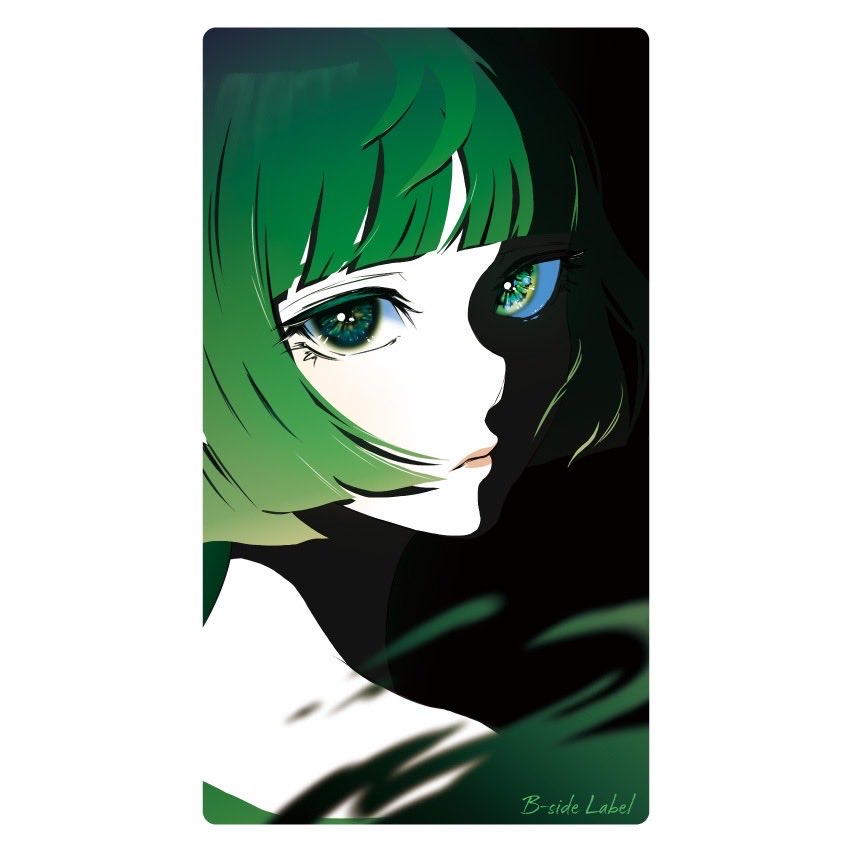 ビーサイドレーベル11月新作ステッカーその① 〈two face〉3人目