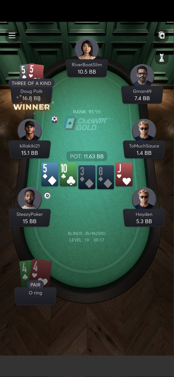 O_RING___'s tweet photo. @ClubWPTGold Come on!!!

@DougPolkVids https://t.co/3Xvx3T6McM