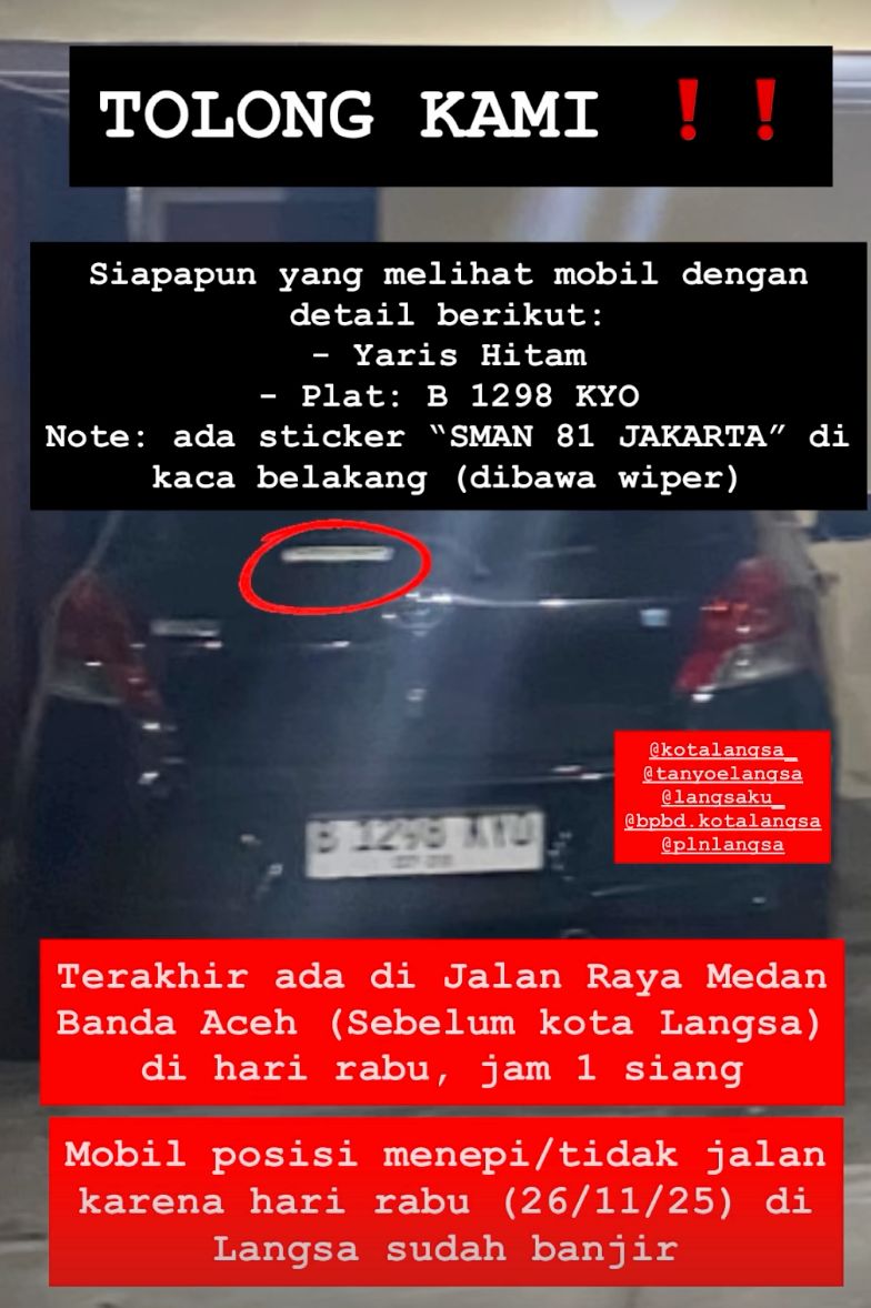 baummustholahul's tweet photo. Guyss, siapapun, tolongin plisss! 😭 Adiknya temen gua masih belom ada kontak sejak 4 hari lalu, terakhir posisinya di sebelum Langsa. Dia bawa anaknya umur 5 bulan, bareng suami &amp; mertuanya. Plis banget tolong yg ada info, mohon kabarin! :(

@humaniesproject @jek___ @BosPurwa https://t.co/5ERlqNUS5A