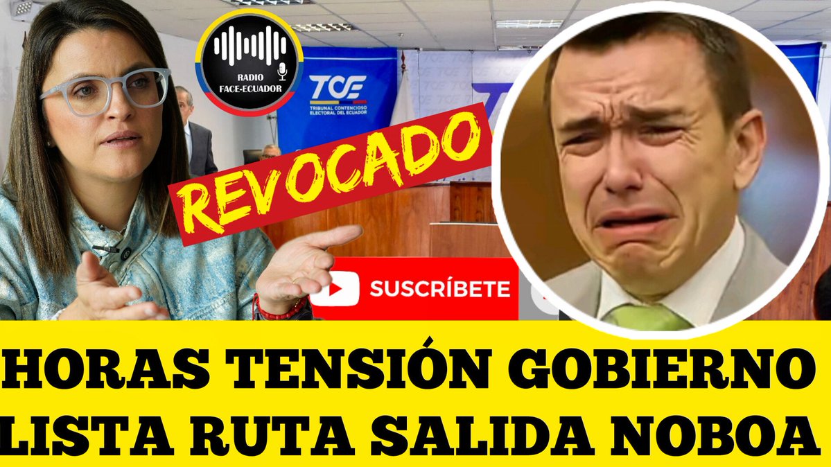 caleroyadira04's tweet image. #urgente horas de tensión en #carondelet sale a la luz plan para revocar a la fuerza del #poder a #danielnoboa y que suba #vicepresidenta #mariajosepinto #noticias #ecuador 😎👇👇🔥👍🏻youtu.be/bxWNan2lSmk