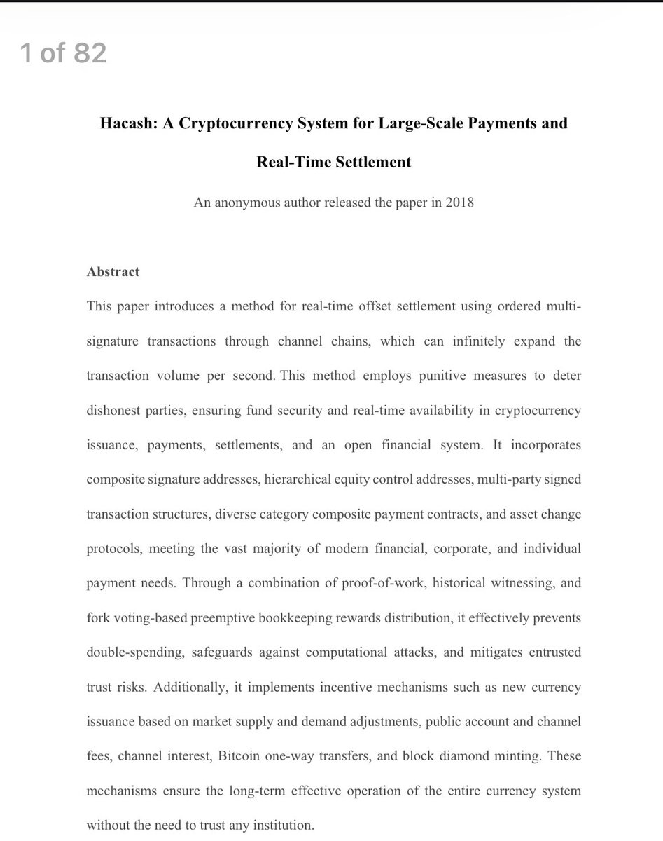 spec01010's tweet image. Been tagging you regularly regarding hacash.org. Have you looked? If not, I don’t know what to tell you. We’re not all bots. Some of us are genuine and share about genuine net-positive blockchains. 
Read this Whitepaper / #cypherpunk manifesto:…