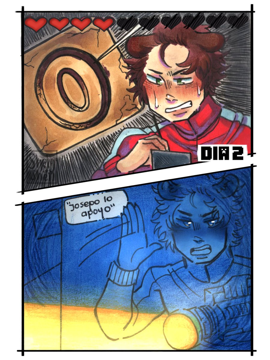 Shely_Artuwu's tweet photo. Dia 2 y 3 
No pense que se fueran a salvar de esa manera
#SquidCraft4 #SquidCraftgames #Rubius #rubiusfanart #Alexby #quackityfanart https://t.co/NuFbybISuz