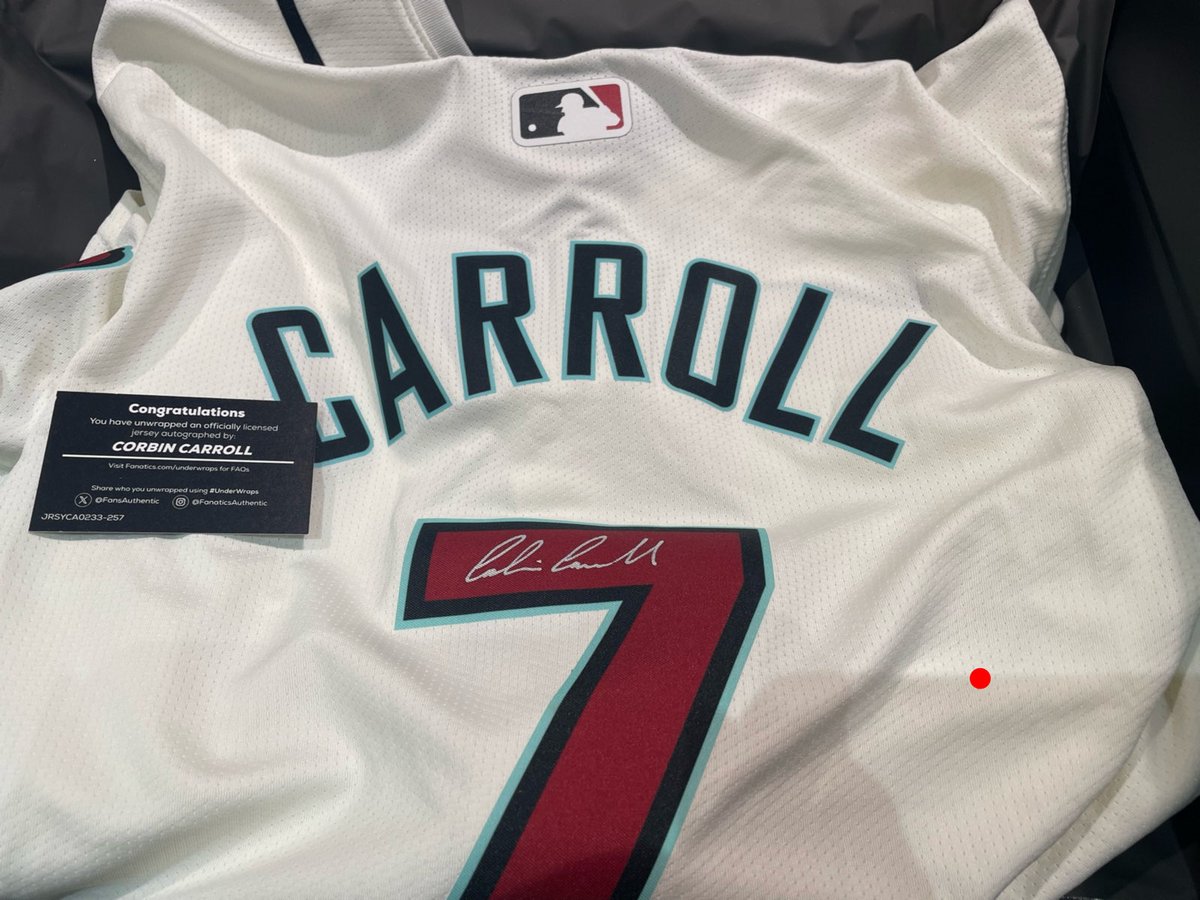 2025 under wraps MLB Jerseyより Corbin carroll/コービン・キャロル