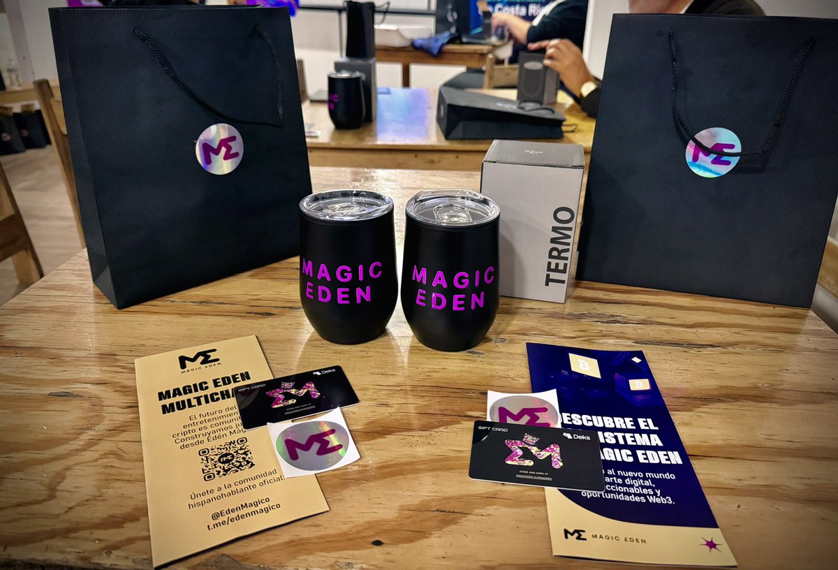 Criptocantina de <a href="/AsoBlockchainCR/">AsoBlockchain CR 🇨🇷</a>, esta vez conversando sobre la utilidad de los NFTs y el marketplace de <a href="/MagicEden/">Magic Eden 🪄</a> #EmmyEnCR

Siempre es bonito conocer cada vez mas sobre las diferentes plataformas :D