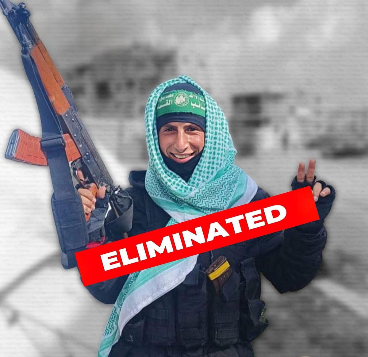 Hamas terrorist Abdallah Wajdi Abu Hamad was eliminated by Israeli forces yesterday morning in the town of Bani Suheila, east of Khan Younis.

Bye👋 forever