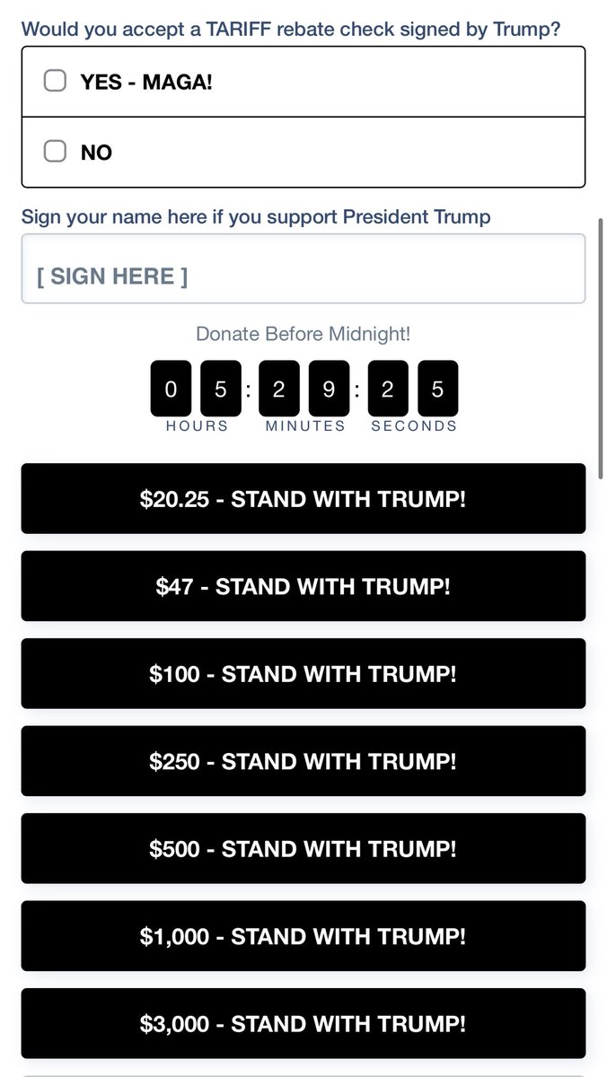 meiselasb's tweet image. Trump email to his supporters tonight