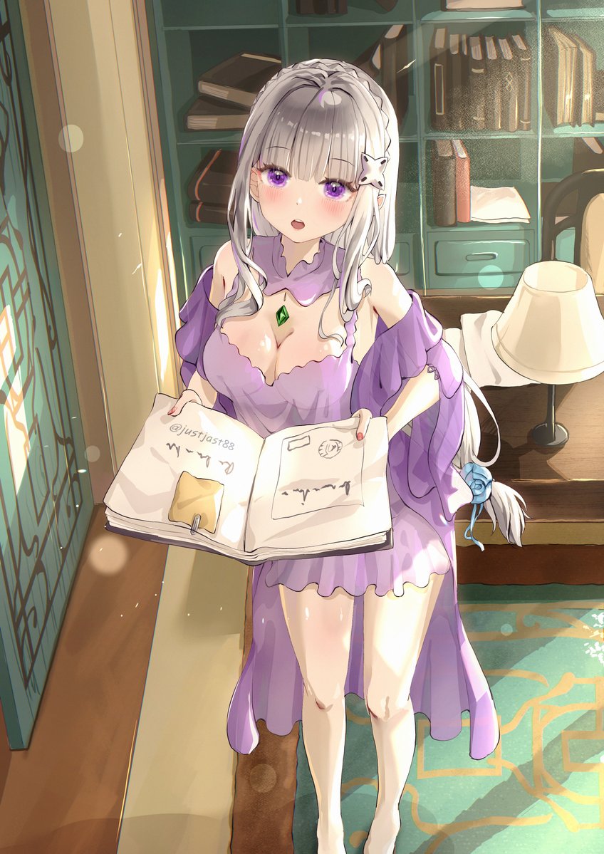 JustJast88's tweet image. エミリア💓
お仕事中のエミリアちゃん〜。写実的な光の表現に挑戦してみました、気に入ってもらえると嬉しいです😉！
#rezero