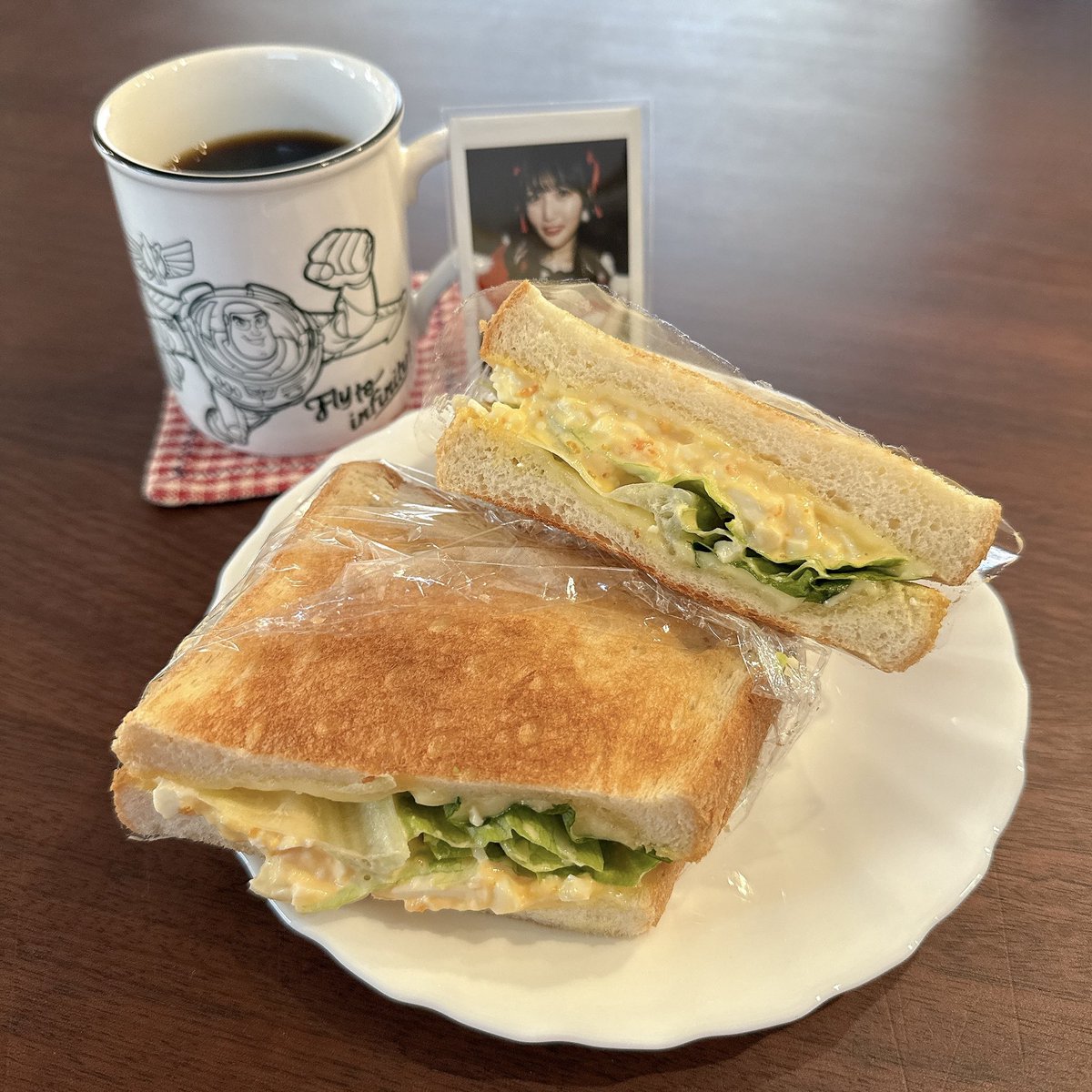 bigtree_tree's tweet image. あたし今日は絶対にたまごサンド食べるって昨日の夜から決めてた🥚🍞うまし