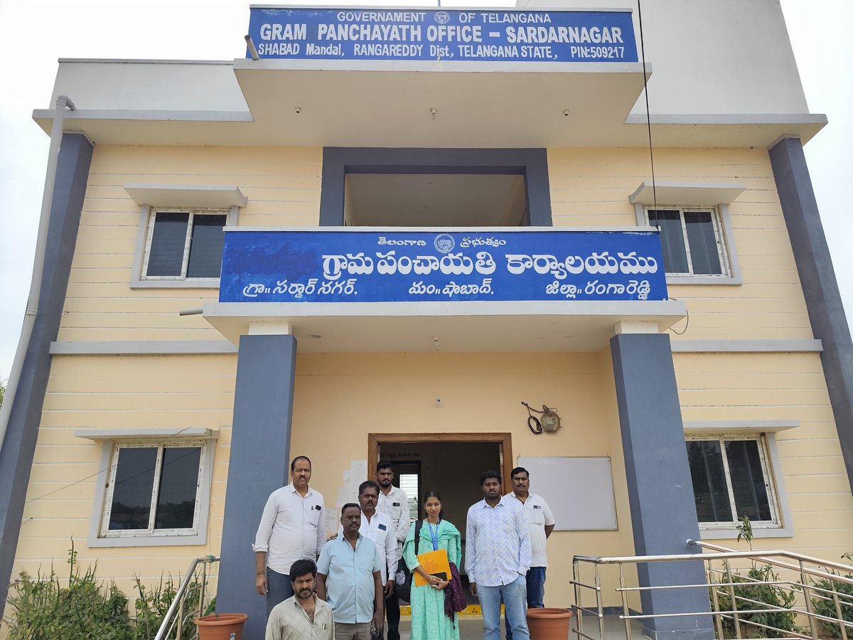 PCMGPCs's tweet image. Visited Sardarnagar GP for WFGP validation. PS cooperated, corrected DCF errors &amp;amp; shared portal issues. GP’s plastic-ban efforts were featured in a ministry film. 
— Nidhi Singh, PRA, Kadthal GP, Ranga Reddy, Telangana
 #WFGP #ModelGP #MoPR