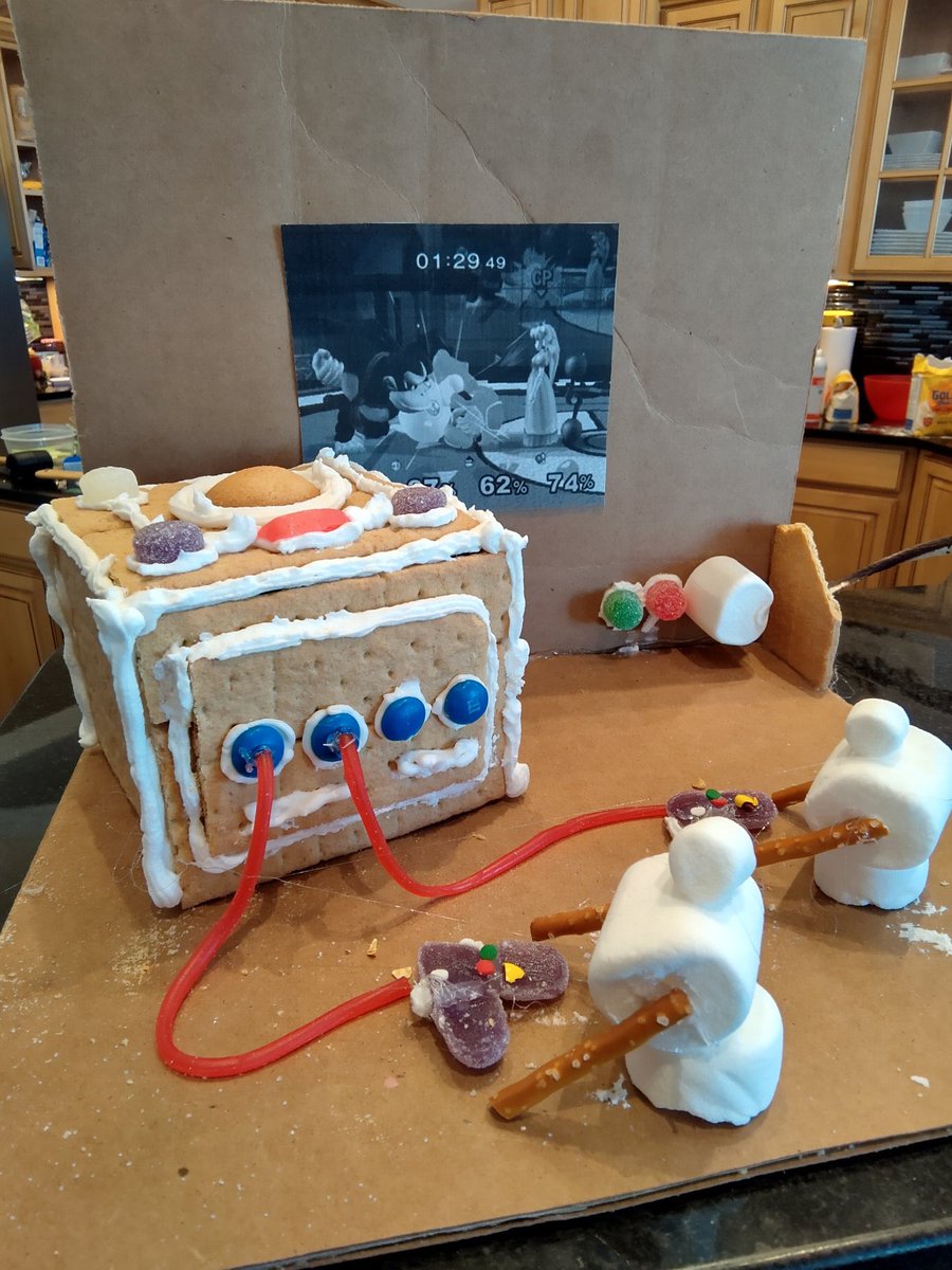 JackaryDraws's tweet image. gingerbread gamecube