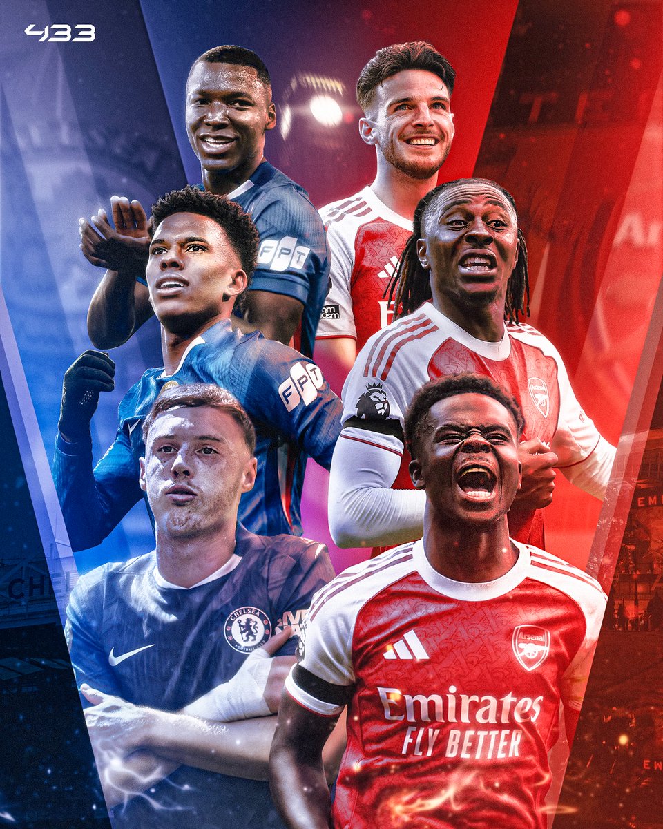 𝐁𝐀𝐓𝐓𝐋𝐄 𝐀𝐓 𝐓𝐇𝐄 𝐁𝐑𝐈𝐃𝐆𝐄 ⚔️

Top-of-the-table Arsenal are in red-hot form 🌶️, being unbeaten in their last 16 games 🥵

Chelsea head into this clash full of confidence after dismantling Barça in the Champions League last Tuesday 🌬️

Who will win this 𝒉𝒖𝒈𝒆