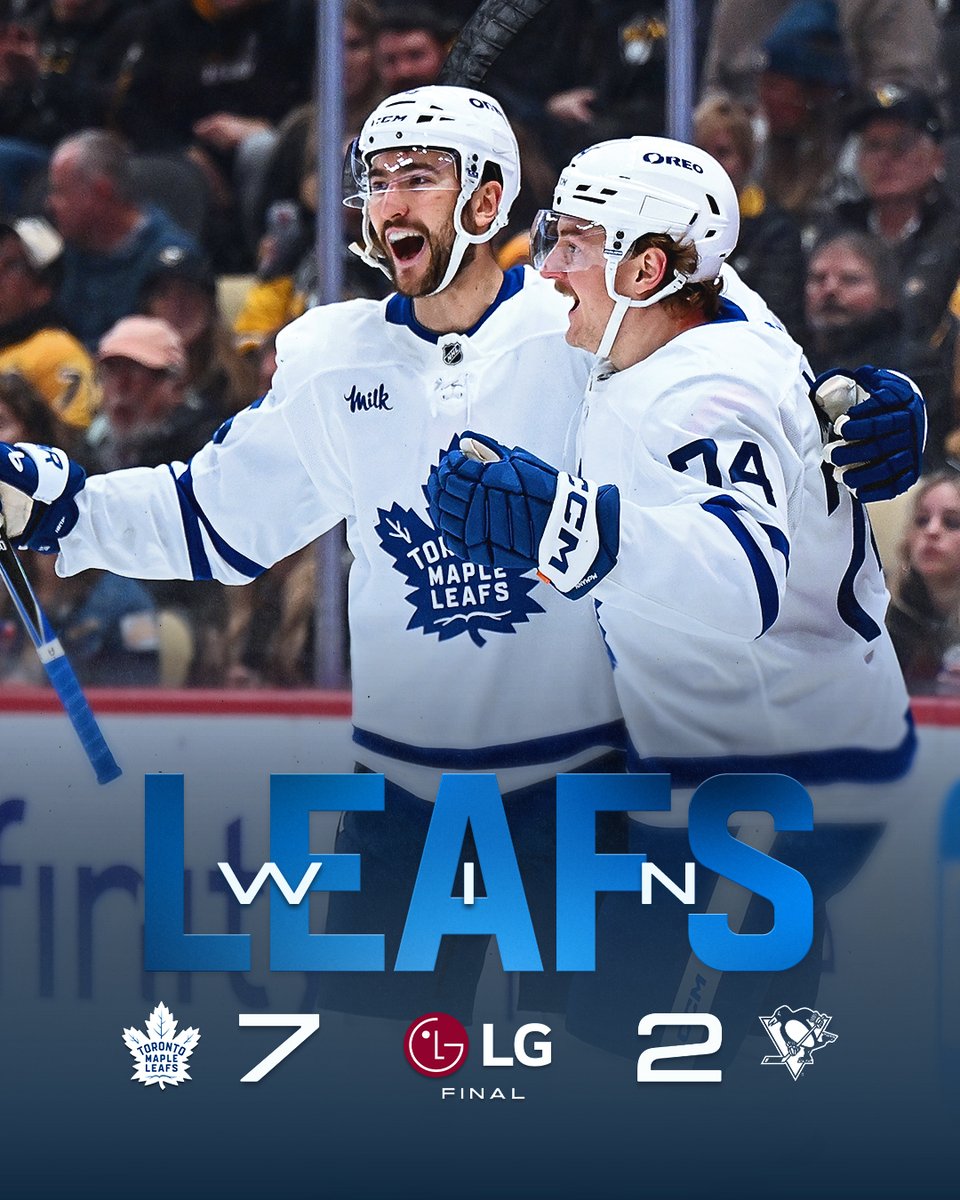 MapleLeafs's tweet image. LEAFS WWWWWWWWWWWIN!

@LGCanada | #LeafsForever