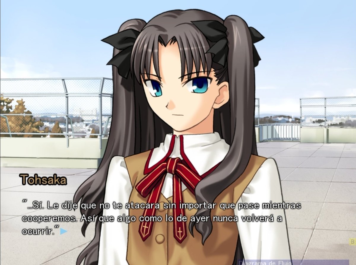 Y con este es el 2do Conjuro de Obediencia que Rin usa, al menos esta vez no había opción porque no puede tener a Shirou de aliado si su Servant va a estar queriendo matarlo

btw de aquí en adelante estaré usando #MarsFateUBW para todo lo que suba