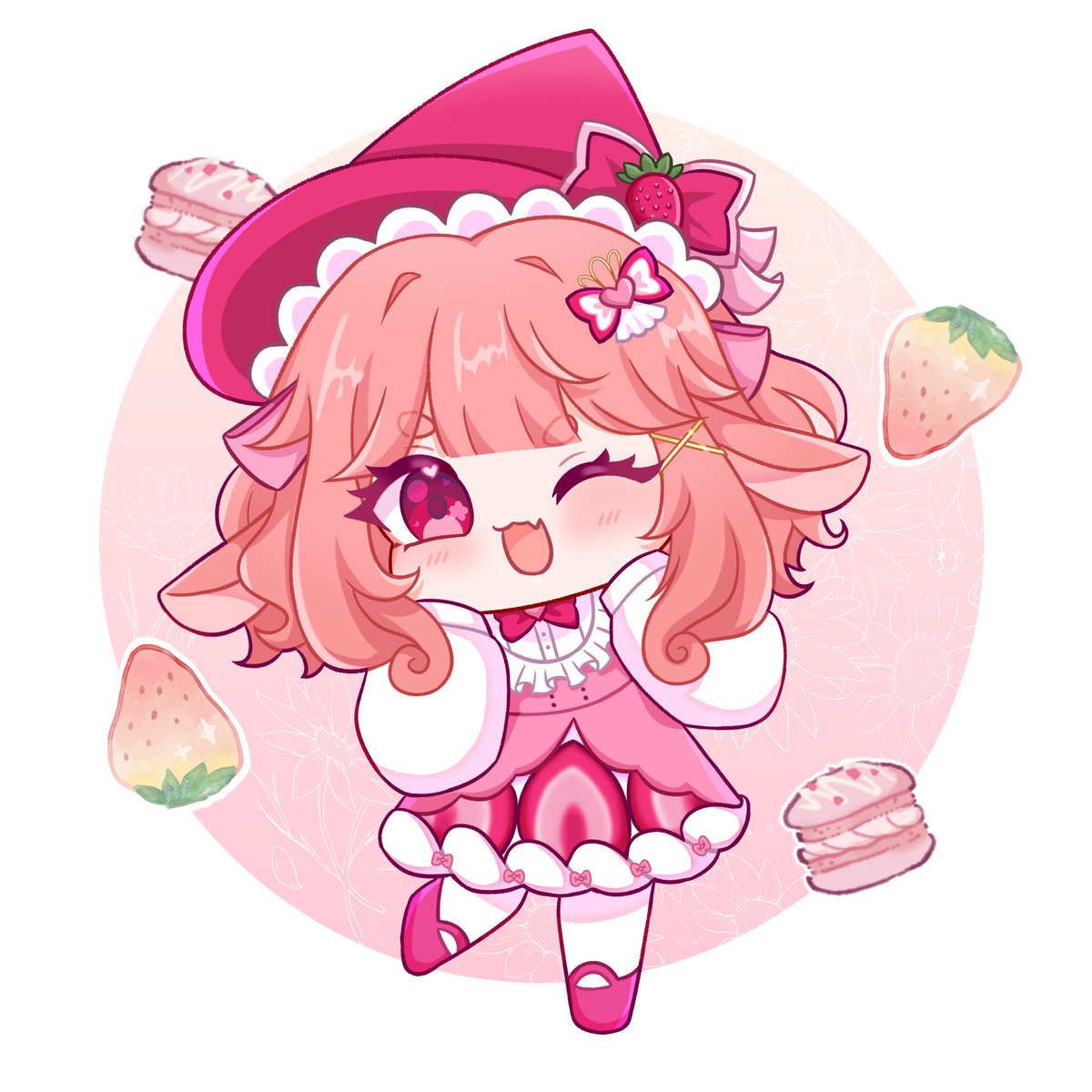 strawmiri_'s tweet image. Ehehehehehehehehe🍓♡🍓

Art by @adzukizu !!