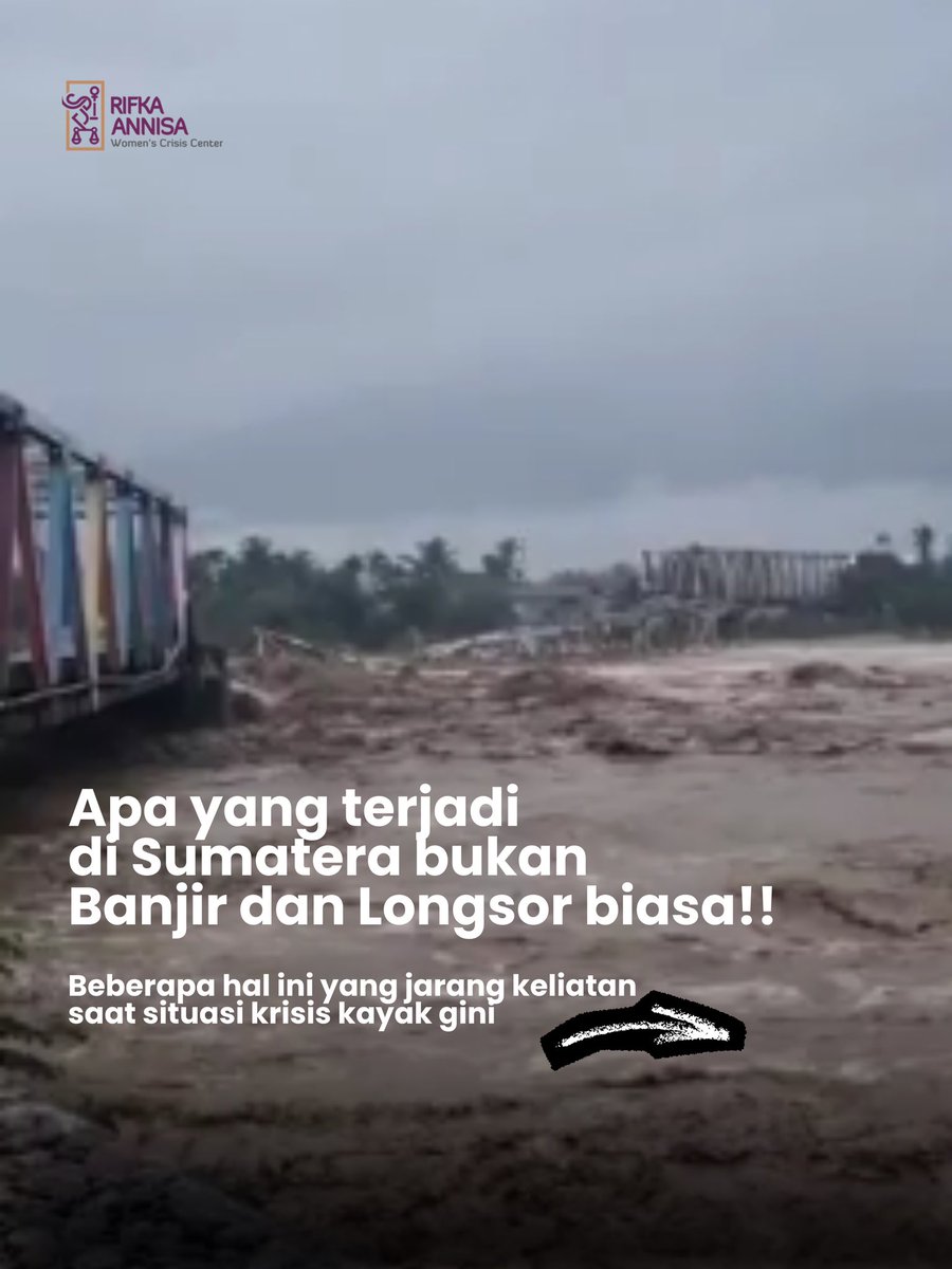 Banjir dan longsor di Sumatera bukan datang “karena hujan,”tapi karena alam sudah kewalahan jadi penyangga industri yang rakus📌