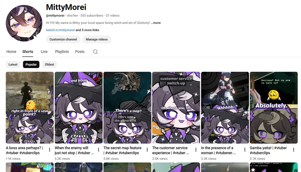 Appreciating all the love and support on the YouTube shorts as of late! 💜Can't wait to keep creating and editing more fun content!