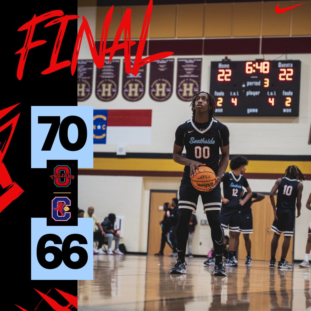 TROJANS WIN‼️

Olympic- 70
Corvian- 66

Jaden Hardnett- 27pts, 7 rebs
Glance Ross, Jr.- 20 pts, 8 rebs
Eddie Cota- 10pts, 5 rebs, 6 asts 

Congratulations to Head Coach, Ben Johnson, on his first career win‼️