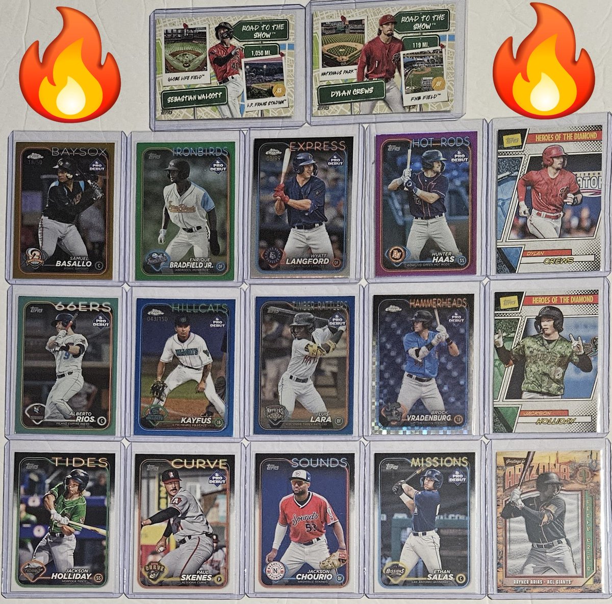 #Hits from the 2024 + 2025 #Topps #Pro #Debut #Baseball #Hobby #Box #Battle #Break 

#TBBCrew #MLB #TBBReposts #tradingcards #thehobby