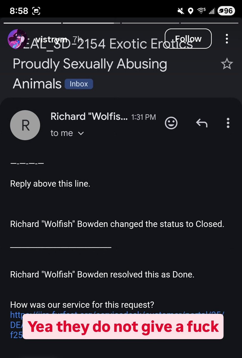 <a href="/FurFest/">Midwest FurFest</a> is allowing a vendor who LIVE CASTS animals for their "toys"
MFF staff is aware of this and doesnt care. I would nit reccomend spending money or going to MFF until something is done. they have receieved at LEAST two emails about the vendor and have said nothing