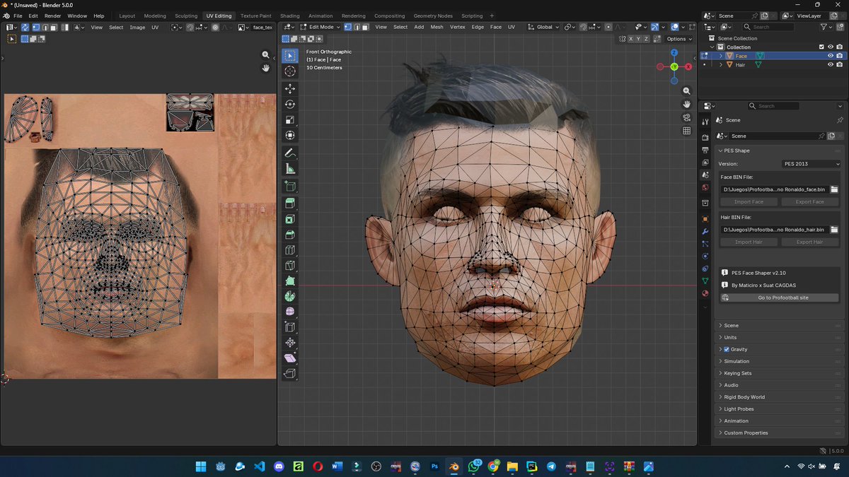 Maticiro's tweet photo. ✅PES Shaper v2.10

Soporte para PES 2013 y PES 6
Testeado en Blender v4.0+ hasta el ultimo v5.0

Mas info en 👇
https://t.co/33pgvnPHZV https://t.co/tixwkvboGN
