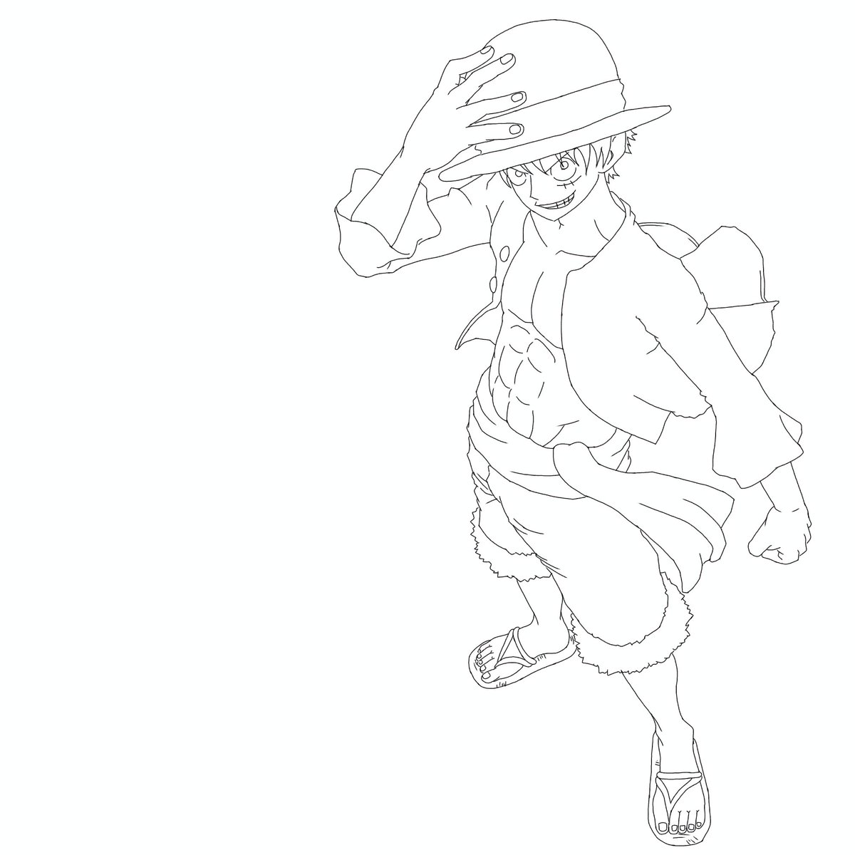 mc_am2's tweet photo. ルフィ描きました〜φ(*'д'* )ｶｷｶｷ
 #ONEPIECE  #ワンピース  #イラスト好きな人と繋がりたい  #イラスト  #絵描きさんと繋がりたい https://t.co/hHXs8e8KSc