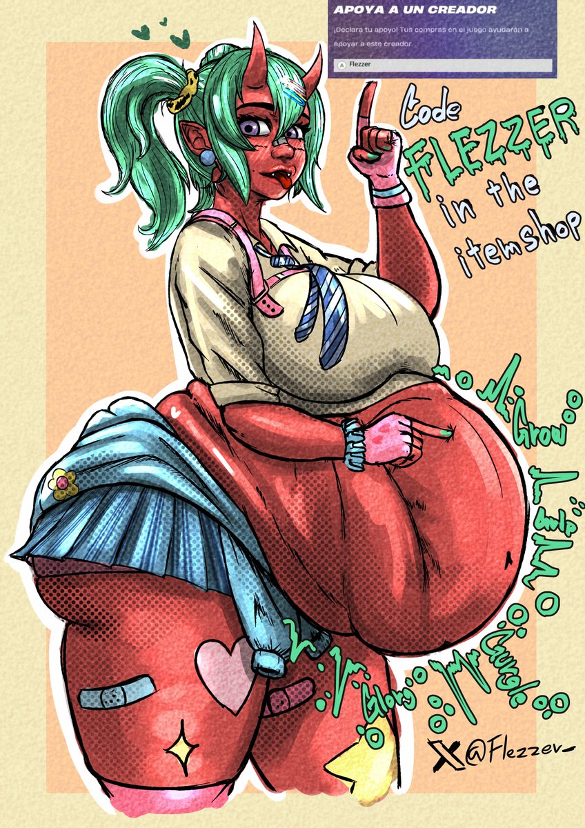 Okay, Season 7. If you're going to buy the Jinx or Vi or Battle Pass, it would really help me out if you used the code FLEZZER in the Fortnite Item Shop

A quick color sketch of Nemia. This skin is so cute❤️❤️
#vore #FortniteFanArt #fortnite #fortnitechapter7