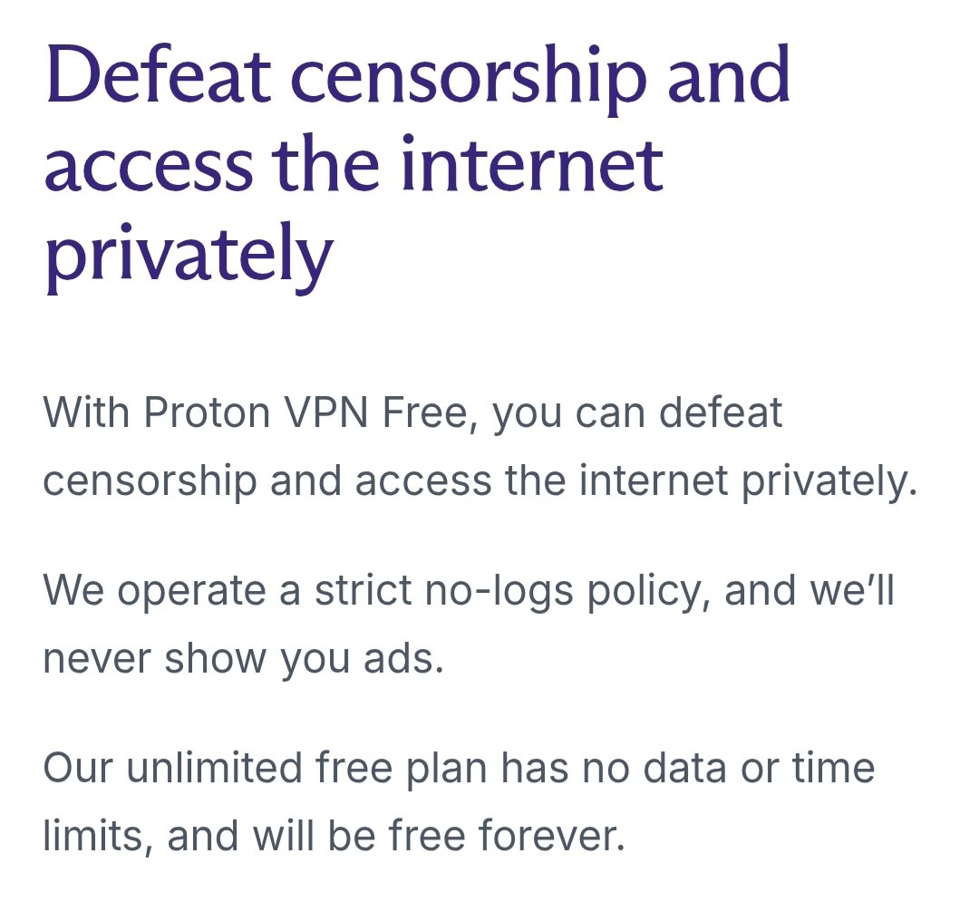 josmith559's tweet image. Proton VPN has a Free, Unlimited, no ads version that connects to 3 countries

protonvpn.com/free-vpn