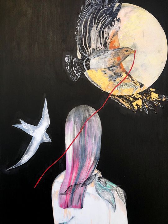 VictrolaDesign's tweet photo. Art of the Day! "Moonlight". Buy at: https://t.co/sGYpiPa2oW https://t.co/ChNVxWrZP0