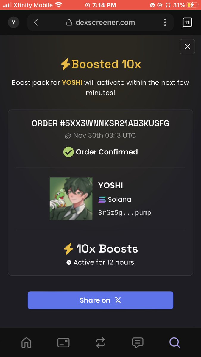 RobloxYoshiTimb's tweet image. Bought 10x boost and buyback 2.34m tokens of $YOSHI! 
I got invited to watch a DJ Concert tonight and will get some content saved to post later!
I will live stream more games once I come home after now that I know how to get @Pumpfun connected!

solscan.io/tx/3f2fe1nCHSC…