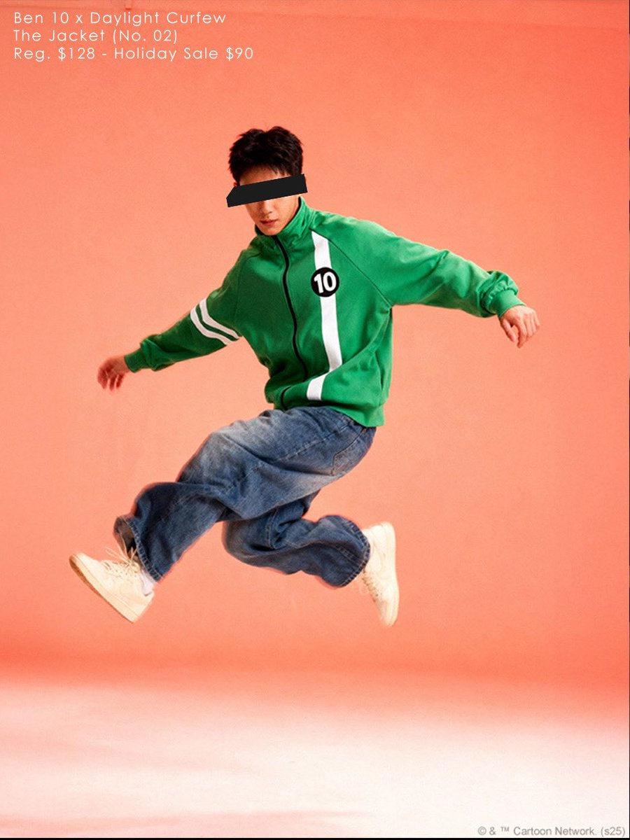 The Ben 10 x Daylight Curfew: Jacket (no. 02). Part of our Black Friday Weekend. Sale ending soon:

daylightcurfew.com/collections/ho…