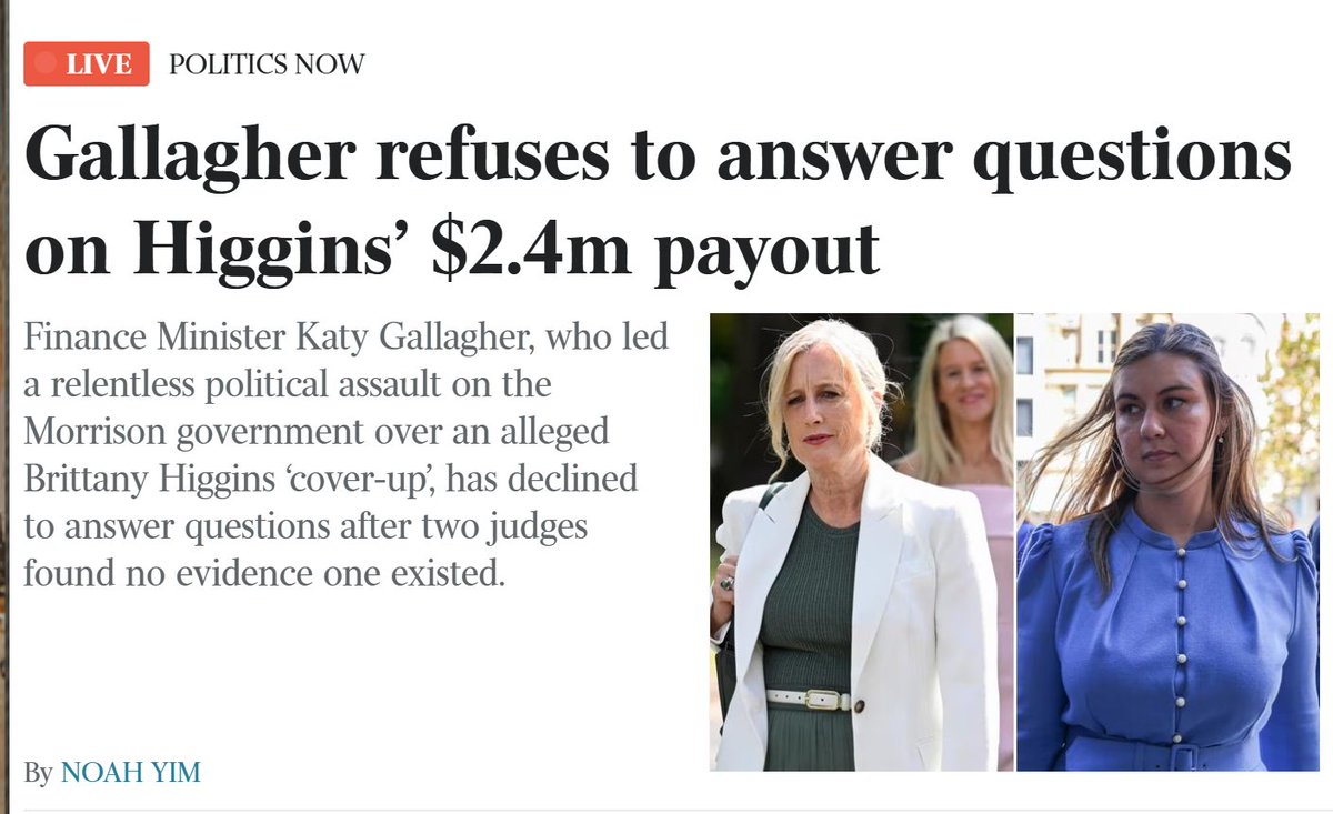 MrsS2023's tweet image. The $2.4m fraudulent #Higgins payout was a political stitch up of the # Liberal government. 

#Labor is now paying millions in legal fees to hide this matter.

The #MeanGirls need to be accountable