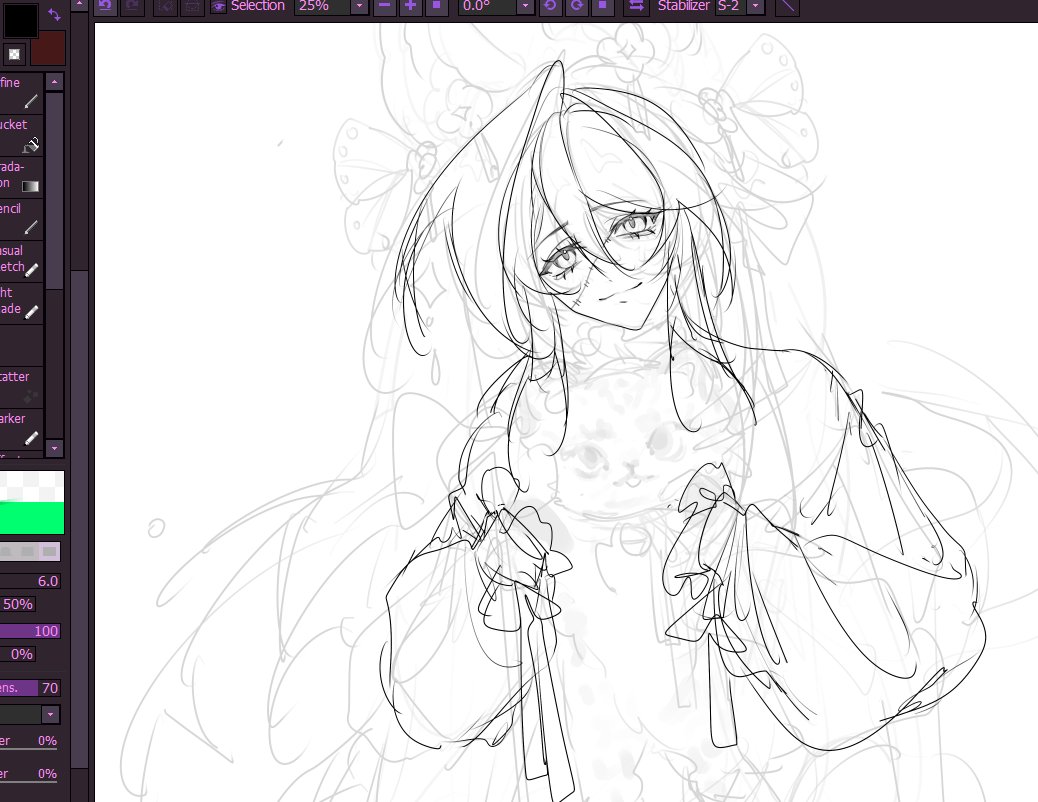 A snow leopard inspired manhua adopt! Wish me luck as i figure out how to draw an animal
#WIP