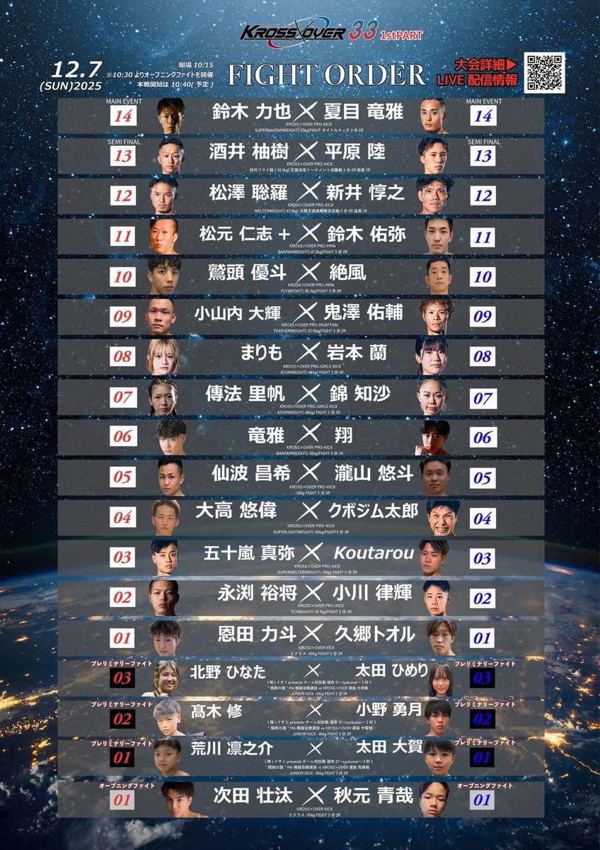 今日は、宣伝させてください🙇🏻‍♀️

甥っ子なんですが…
TEPPENGYMでプロ目指して
キックやってます。
16歳…遊びたい年頃なのに
必死に日々頑張ってます。
TEAMJAPANのメンバーとして
タイにも行きました。

応援、拡散して貰えると嬉しい限りです😭✨️

※虫でも飯でもなくごめんなさい🙏笑