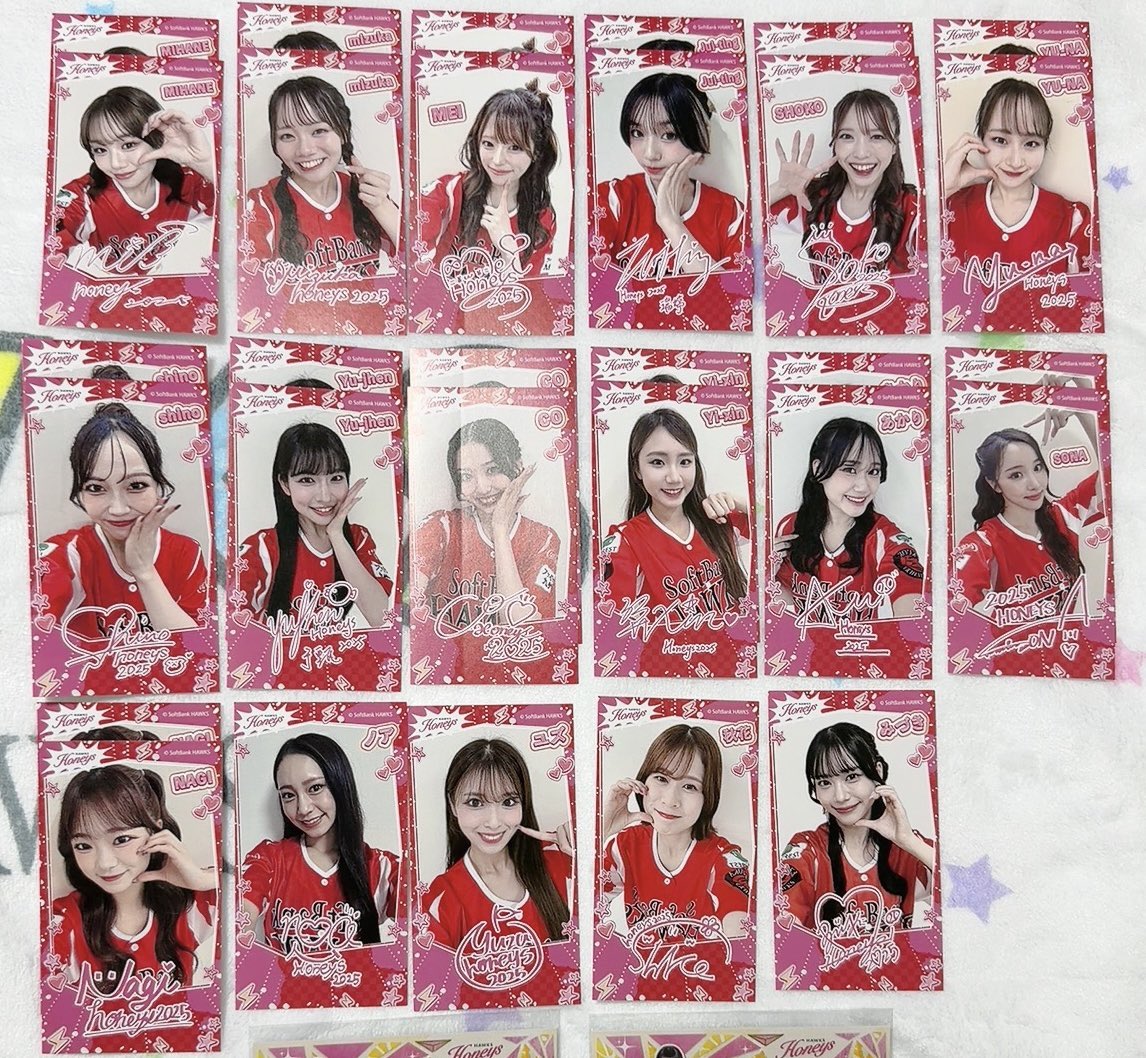 ソフトバンクホークス ハニーズくじ 若鷹ガチャ 交換 買取 譲 写真の