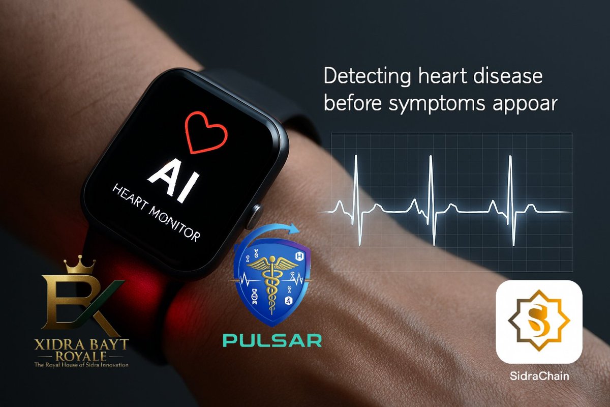 YeversonGomez's tweet image. #PULSAR: the future of predictive #health.  
Our high-end bio- #AI and #B2B2C model uses advanced #wearables and real-time #data to detect #heart #disease before symptoms appear.
Be part of our #investors.
Link:
sidrastart.com/project/2c8f85…

#Sidra #SidraChain #MedTech #HealthTech $Pi