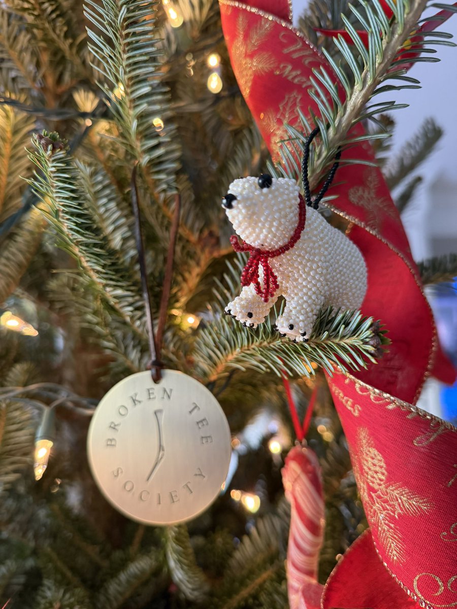 No question what team this tree is on… complete with BTS and Team Polar Bear ornaments <a href="/GolfersJournal/">The Golfer's Journal</a> <a href="/chasingscratch0/">Chasing Scratch Podcast</a>