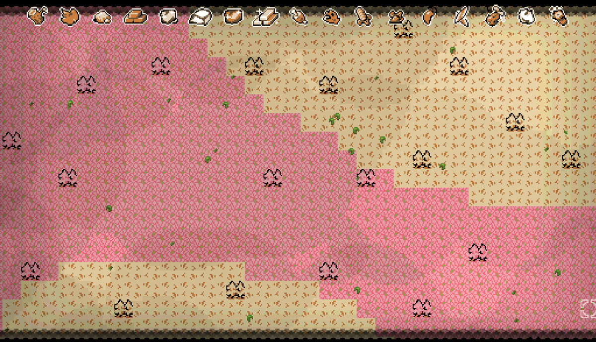 Different terrain types.