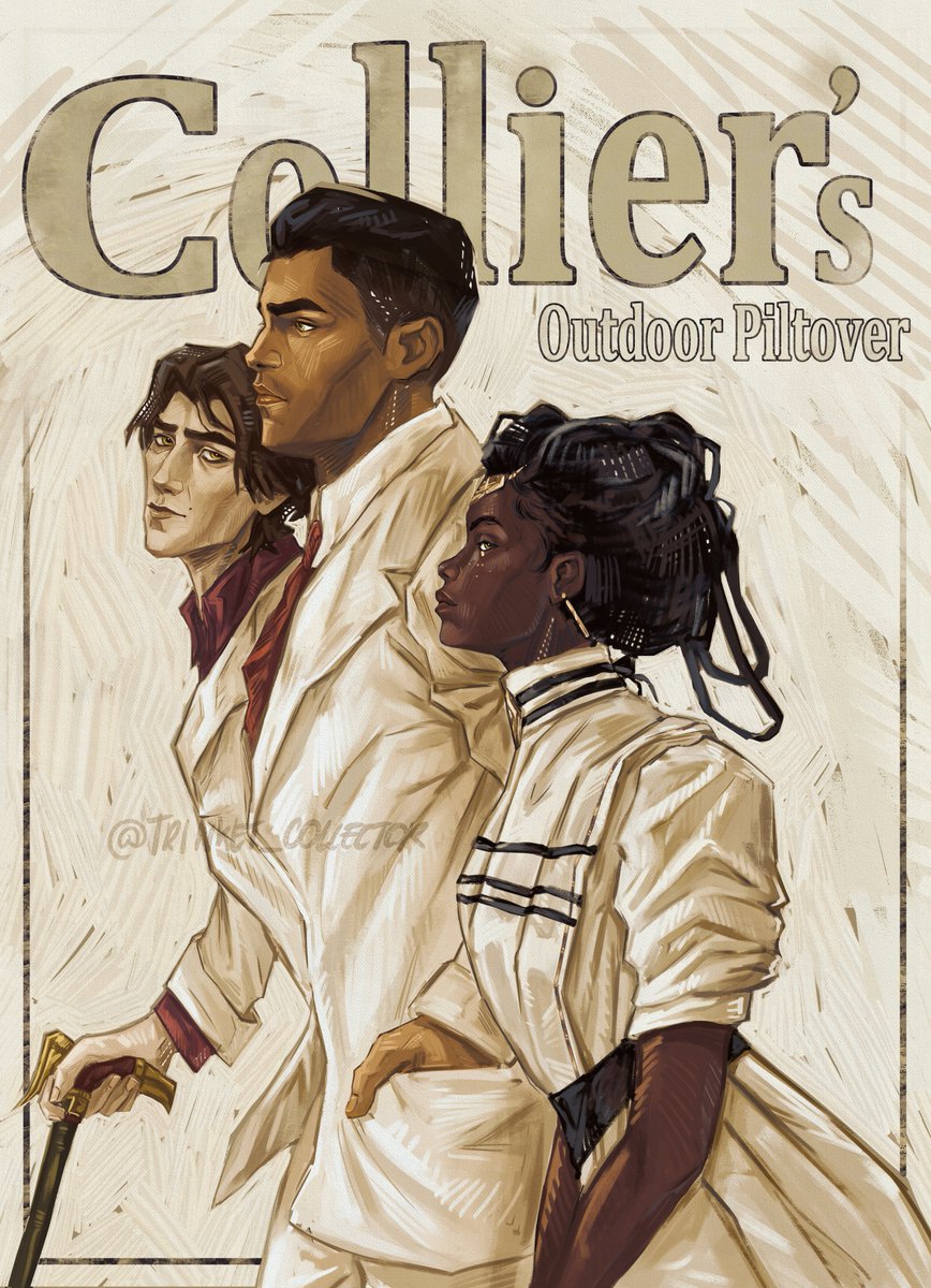 Trinketlurk's tweet image. Finally finished this piece! I was inspired by an old cover magazine (will post it in the comments!) and also wanted to practice painting in the style of Leyendecker! 

#melmedarda #jaycetalis #Viktorarcane #LeagueOfLegends #arcanefanart