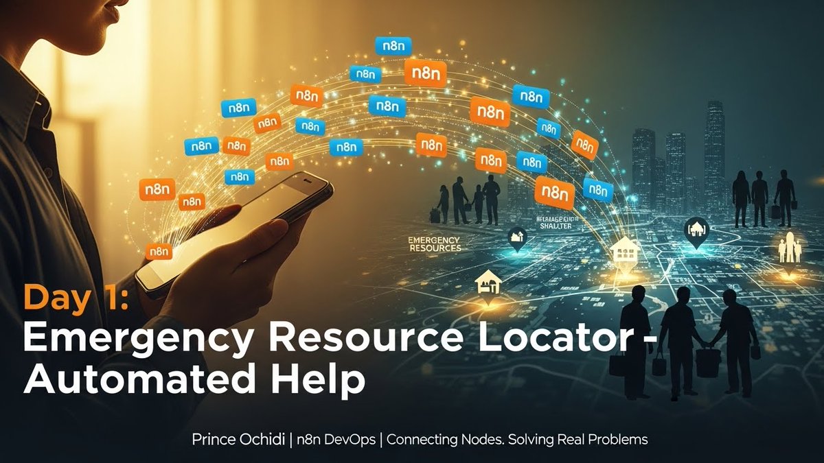 Trade2uWinn's tweet image. We just built an emergency resource locator that could save lives. During crises, people waste 30+ minutes searching for food banks, shelters &amp;amp; hospitals. Our n8n workflow finds them in SECONDS.
Watch this change emergency response.
#TechForGood #automationsolutions