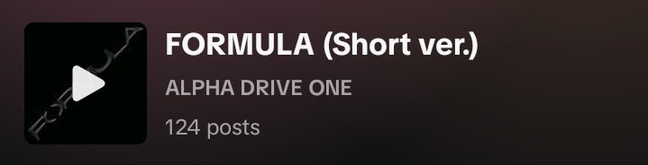 ald1_streams's tweet image. 🚨[FORMULA SHORT VER. AVAILABLE NOW]

Hello allyz, the short version of FORMULA is now available on both Tiktok and Youtube. Please note, that posting using the official sounds on both platforms is very crucial as it counts as &quot;SNS POINTS&quot; for music show tracking and it&apos;s really…