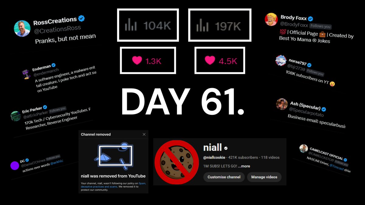 niallniallyt's tweet image. my inhumane false termination situation has never had more publicity, so im going all out and unleashing my final undeniable move. this is worth your time to read.

despite hundreds of thousands of views in the past 48 hours, endorsements from thousands and reposts from some of…