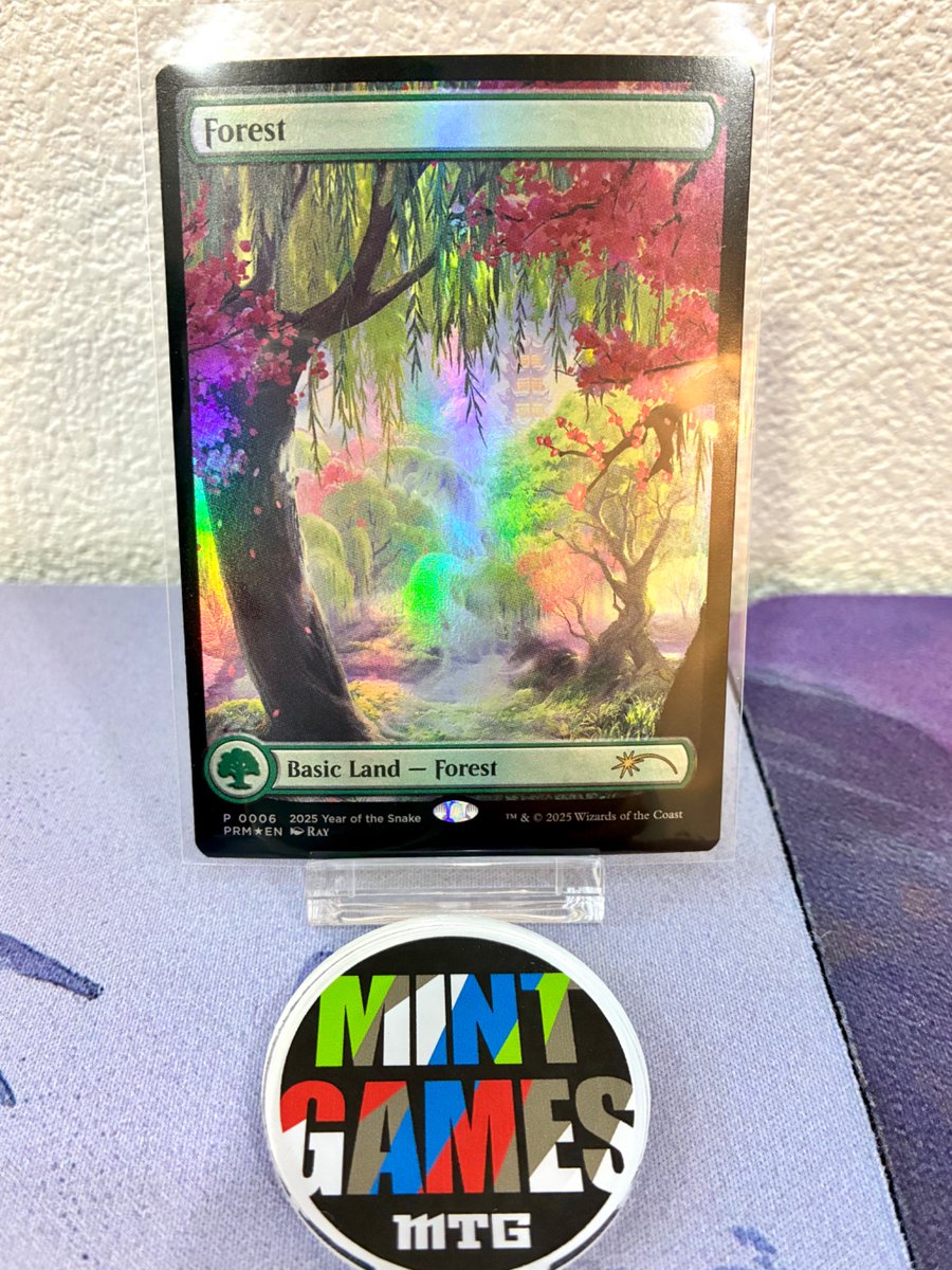 商品情報】 巳年プロモ英語版Foil各種入荷しました🐍 中でも『Forest