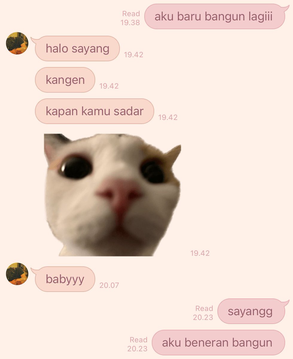 arcaside's tweet image. wkwkwk keknya cewe gue muak tiap abis ngechat “baru bangun” malah lanjut tidur lagi