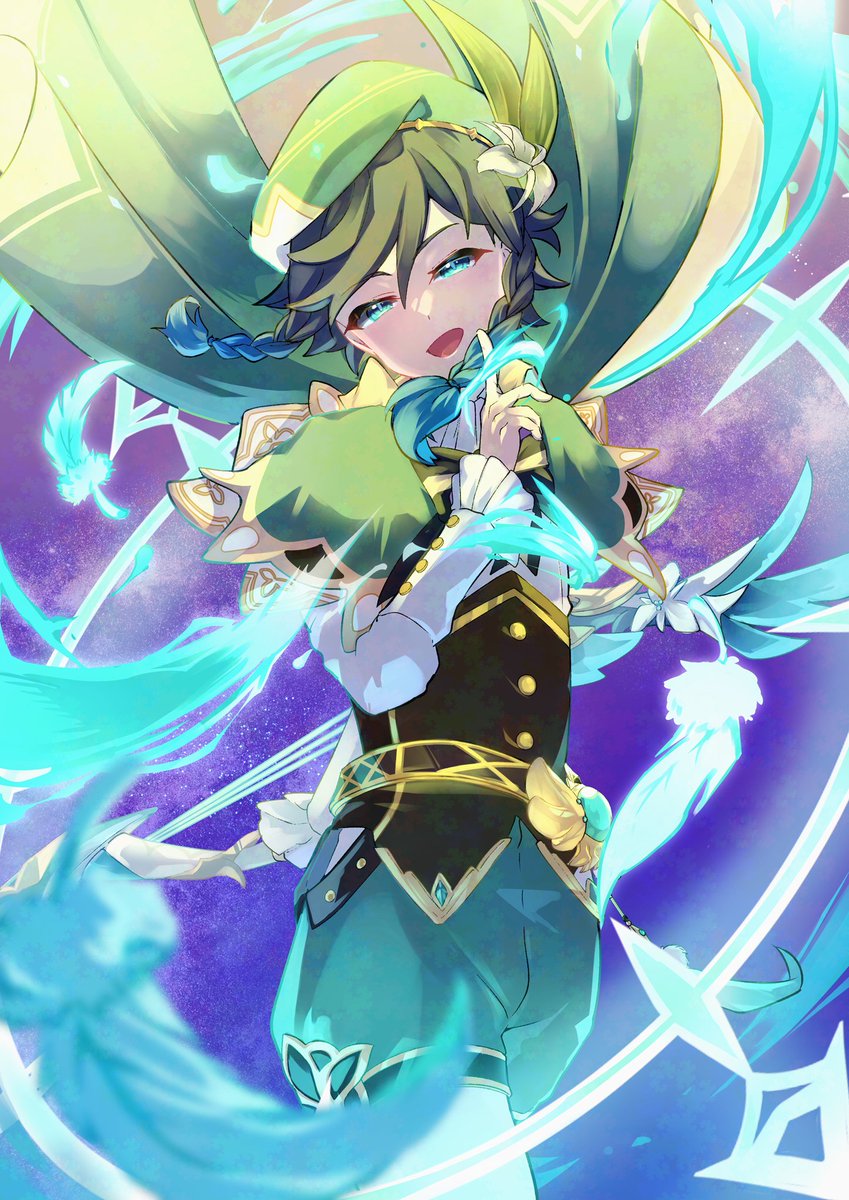 kedamazo_fuwari's tweet image. 「本気出しちゃおうかな」
#venti #GenshinImpact