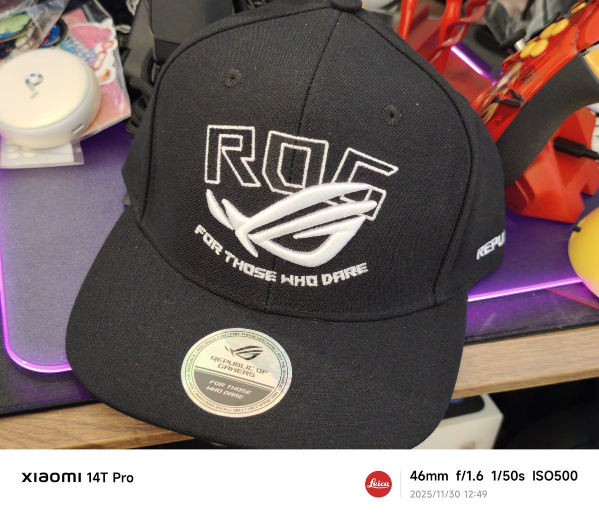 bca2gmin's tweet image. PCワンズさんからASUS ROG Cap届きました✨
ありがとうございます🙇
#PCワンズ #ASUS #ROG