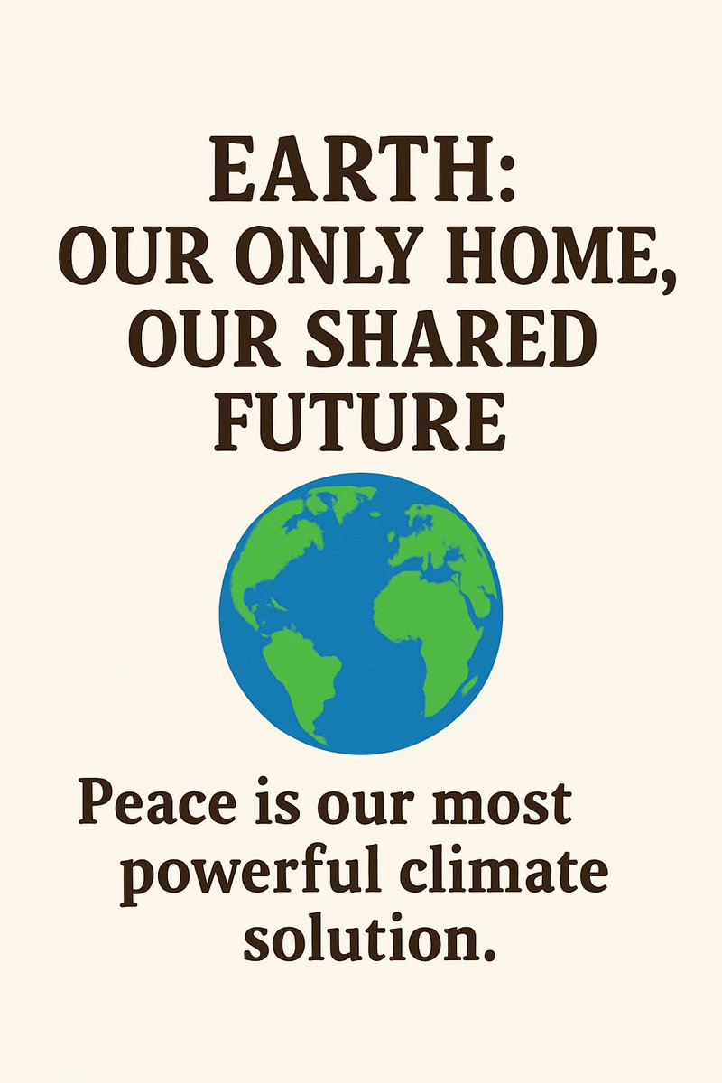 For44870Peace's tweet photo. @UN @UNDP In a world facing rising climate threats, humanity’s greatest strength is unity.
When we protect our planet, we protect peace.
When we stand together, hope becomes unstoppable.
@UN @UNDP
#ClimateAction #GlobalGoals #ActNow #PeaceForPlanet #EarthForAll #VoiceForGlobalPeace https://t.co/HUG9rNNi3c